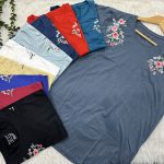 تیشرت نخ پنبه گلدوزی وارداتی کد 1861