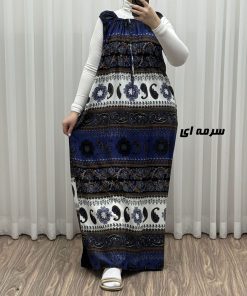 پیراهن ماکسی آستین حلقه ترمه کد A1945
