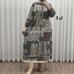 پیراهن ساحلی سوزنی میکس کد P1937 - تصویر 4