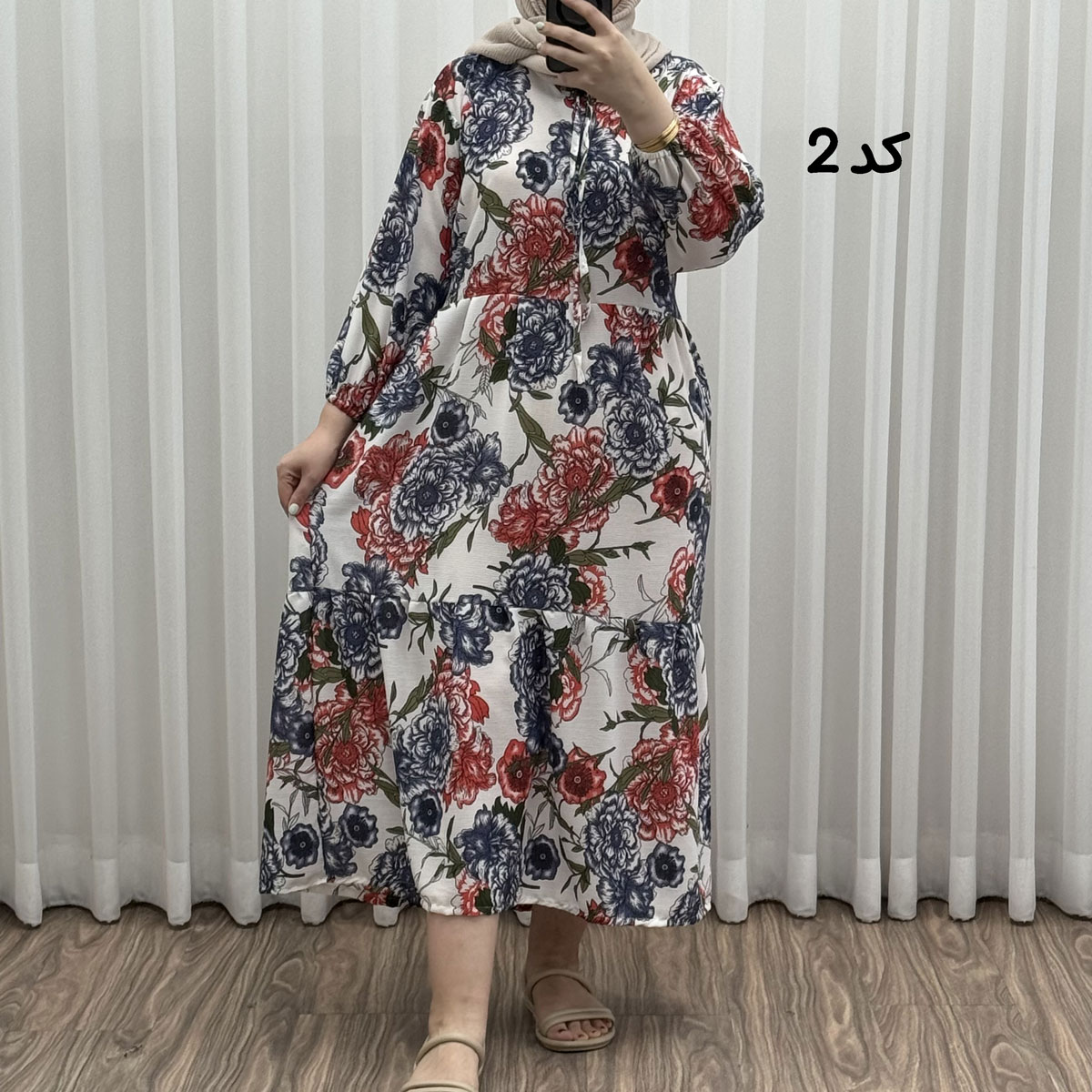 IMG_0511 پیراهن ساحلی سوزنی میکس کد P1937 - تصویر 1