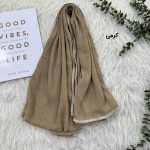 شال برشکا ساده دور گان کد 1851 - تصویر 4
