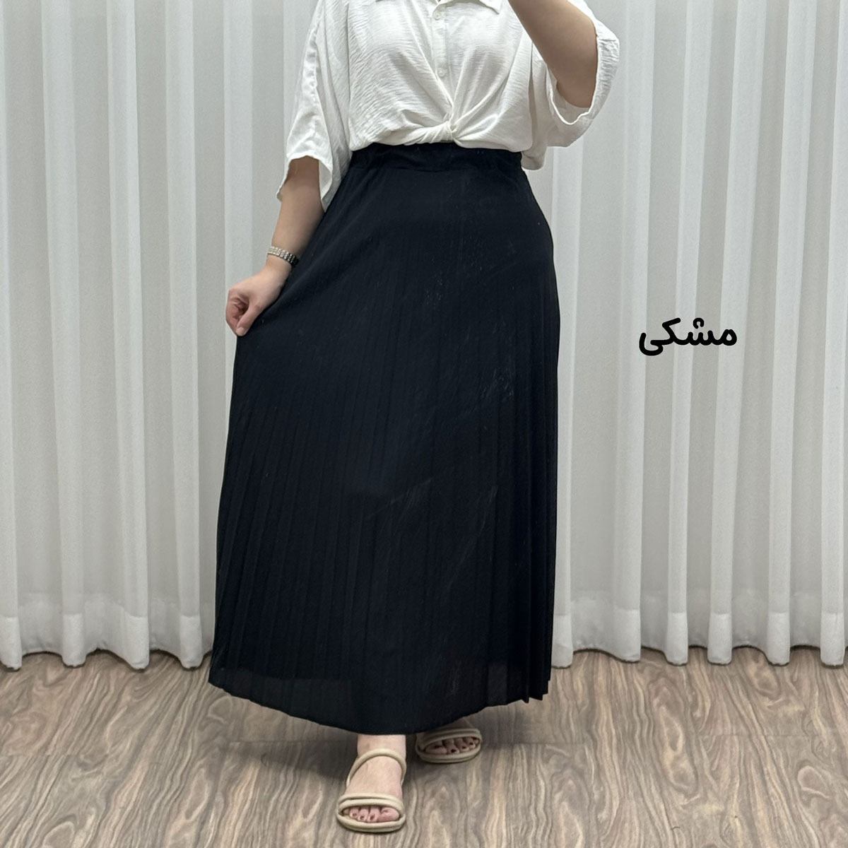 IMG_1184 دامن پلیسه زنانه بلند جودون - تصویر 1