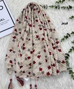 شال نخی طرحدار بابونه کد 1894