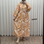 پیراهن ساحلی لنین زامفورس طرحدار کد P1935 - تصویر 4