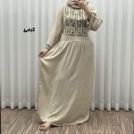 پیراهن نخی مدل الهه H1865