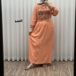 پیراهن نخی مدل الهه H1865 - تصویر 6