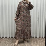 پیراهن ساحلی نخی مچ ماسوره کد P1975