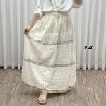 دامن زنانه وارداتی خامه دوزی سلن پرکار کد R1997 - تصویر 5