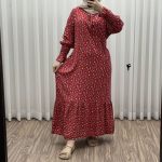 پیراهن ساحلی نخی مچ ماسوره کد P1975 - تصویر 2