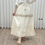 دامن زنانه وارداتی خامه دوزی سلن کم کار کد R1996 - تصویر 3