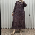 پیراهن ساحلی نخی مچ ماسوره کد P1975 - تصویر 4