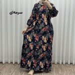 پیراهن ساحلی زنانه مدل گل یخی کد 1999 - تصویر 3