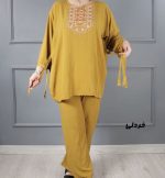 ست بلوز شلوار نخی مدل آیدا کد V2023 - تصویر 5