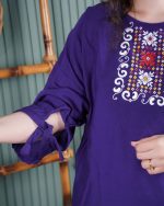ست بلوز شلوار نخی مدل سنتی کد V2024 - تصویر 5