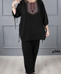 ست بلوز شلوار نخی مدل آیدا کد V2023