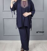 ست بلوز شلوار نخی مدل آیدا کد V2023 - تصویر 7