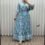 پیراهن فلور بوگاتی چپ و راستی مدل دنیا کد Sh2034 - تصویر 4
