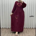 پیراهن گلدوزی نخی مدل خاطره تک جیب کد A1984 - تصویر 13