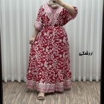 پیراهن فلور بوگاتی چپ و راستی مدل دنیا کد Sh2034 - تصویر 5