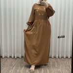 پیراهن گلدوزی نخی مدل خاطره تک جیب کد A1984 - تصویر 5