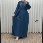 پیراهن گلدوزی نخی مدل خاطره تک جیب کد A1984 - تصویر 9