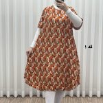 پیراهن ساحلی زنانه لامبادا آستین کوتاه کد H2093 - تصویر 5