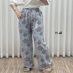 شلوار راحتی نخی پارچه خارجی کد R2091 - تصویر 5