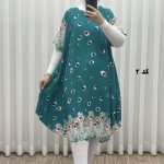 پیراهن ساحلی زنانه لامبادا آستین کوتاه کد H2092 - تصویر 2