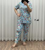ست بلوز شلوار وارداتی hm کد 2085 - تصویر 3