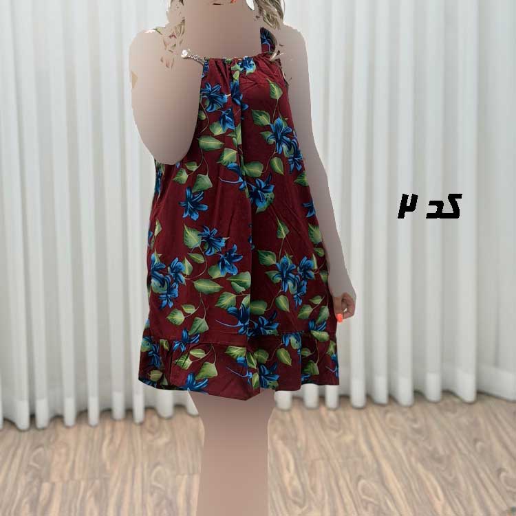 2 پیراهن کوتاه حلقهای پامچال کد Sh2097 - تصویر 1