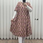 پیراهن ساحلی زنانه لامبادا آستین کوتاه کد H2093 - تصویر 2