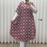 پیراهن ساحلی زنانه لامبادا آستین کوتاه کد H2094 - تصویر 2