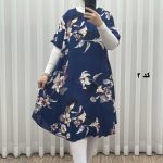 پیراهن ساحلی زنانه لامبادا آستین کوتاه کد H2096 - تصویر 2