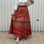دامن زنانه وارداتی لنگی مدل میکس کد R2051 - تصویر 2