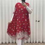 پیراهن ساحلی زنانه لامبادا آستین کوتاه کد H2092 - تصویر 3