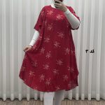 پیراهن ساحلی زنانه لامبادا آستین کوتاه کد H2095 - تصویر 3