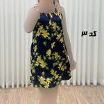 پیراهن کوتاه حلقهای پامچال کد Sh2097 - تصویر 2