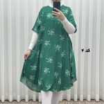 پیراهن ساحلی زنانه لامبادا آستین کوتاه کد H2095 - تصویر 4