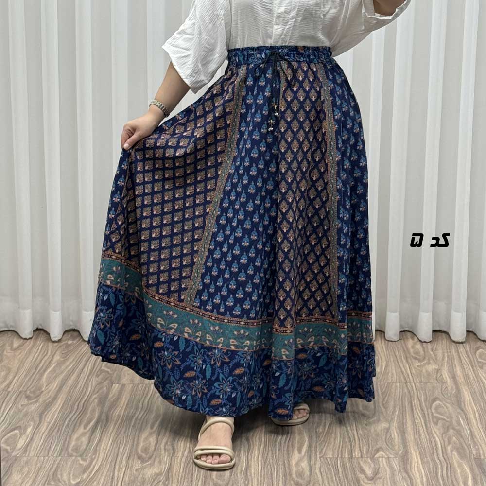 5 دامن زنانه وارداتی لنگی مدل میکس کد R2051 - تصویر 1