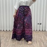 دامن شلواری وارداتی لنگی مدل میکس کد R2050 - تصویر 2