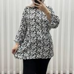 بلوز زنانه نخی مدل آیلان کد R2055
