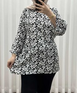 بلوز زنانه نخی مدل آیلان کد R2055