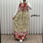 پیراهن ساحلی زنانه آستین حلقه حاشیه دار کد A2090 - تصویر 5