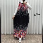پیراهن ساحلی زنانه آستین حلقه حاشیه دار کد A2090