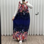 پیراهن ساحلی زنانه آستین حلقه حاشیه دار کد A2090 - تصویر 4