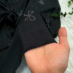 مینی اسکارف نگینی پاپیونی کد 2141 - تصویر 2