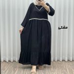 پیراهن ساحلی زنانه مدل گندمی کد J2147 - تصویر 5