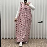 پیراهن ساحلی زنانه آستین حلقه مدل گل یخی کد R2048