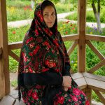 روسری ترکمنی اصل پشمی مدل مستانه کد 2175