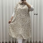 پیراهن ساحلی زنانه لامبادا آستین کوتاه کد A2152 - Image 12